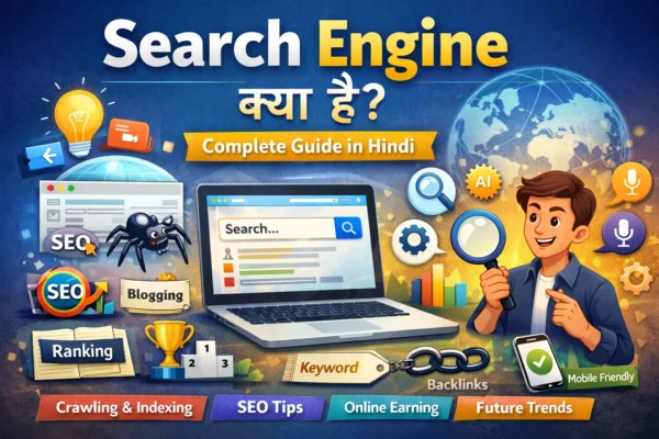Search Engine क्या है complete guide in Hindi with SEO, crawling, indexing and ranking explained