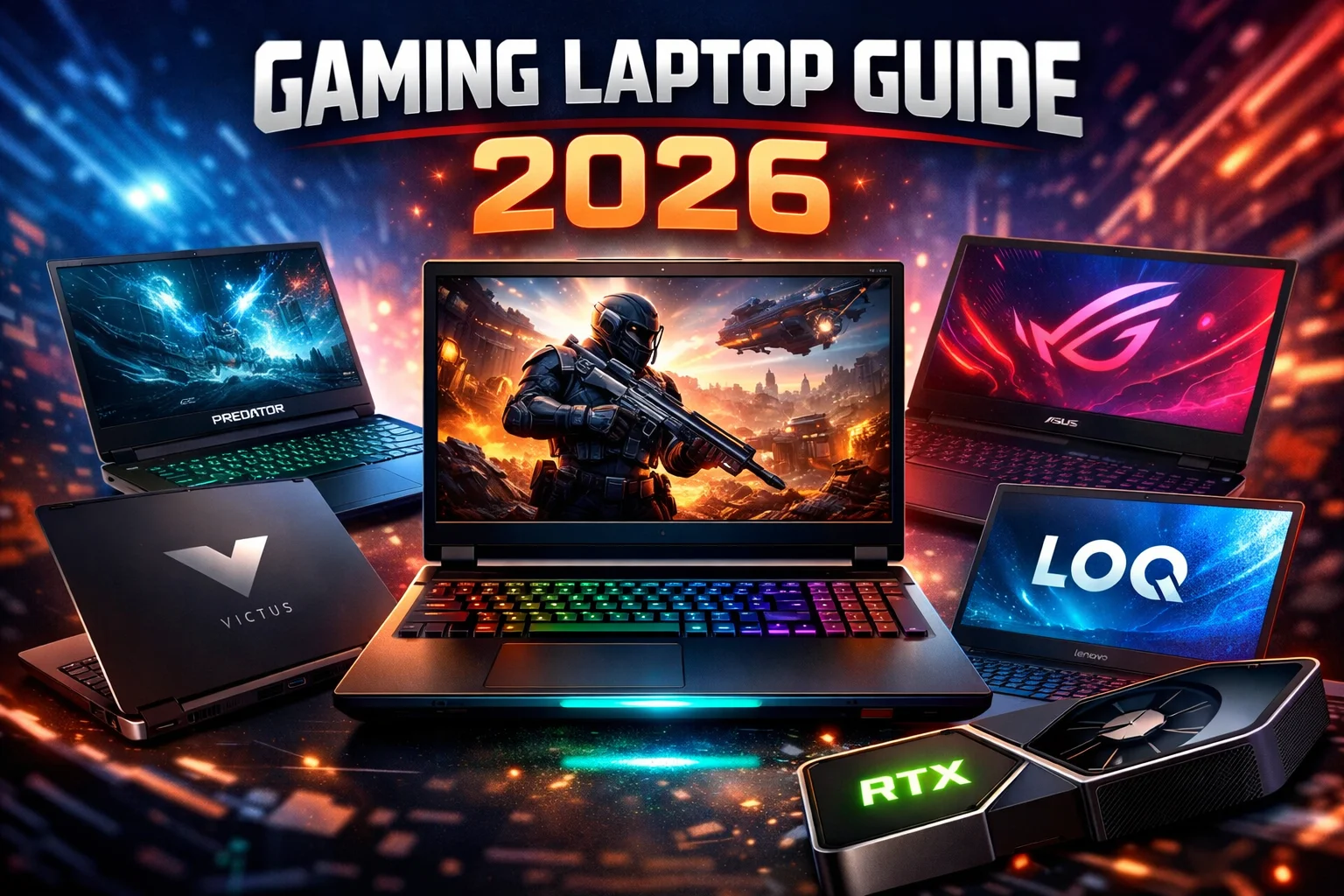 best gaming laptop 2026 with RTX graphics high performance gaming laptop