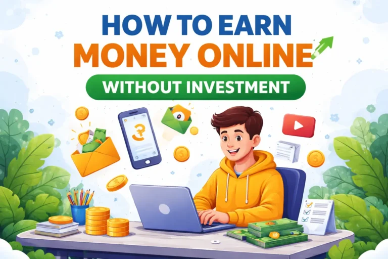 how to earn money online without investment from home in India
