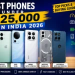 Best phones under 25000 in India 2026 with top picks including OnePlus Nord CE5, Vivo T4, Redmi Note 14 Pro, Nothing Phone Lite and Motorola Moto G86