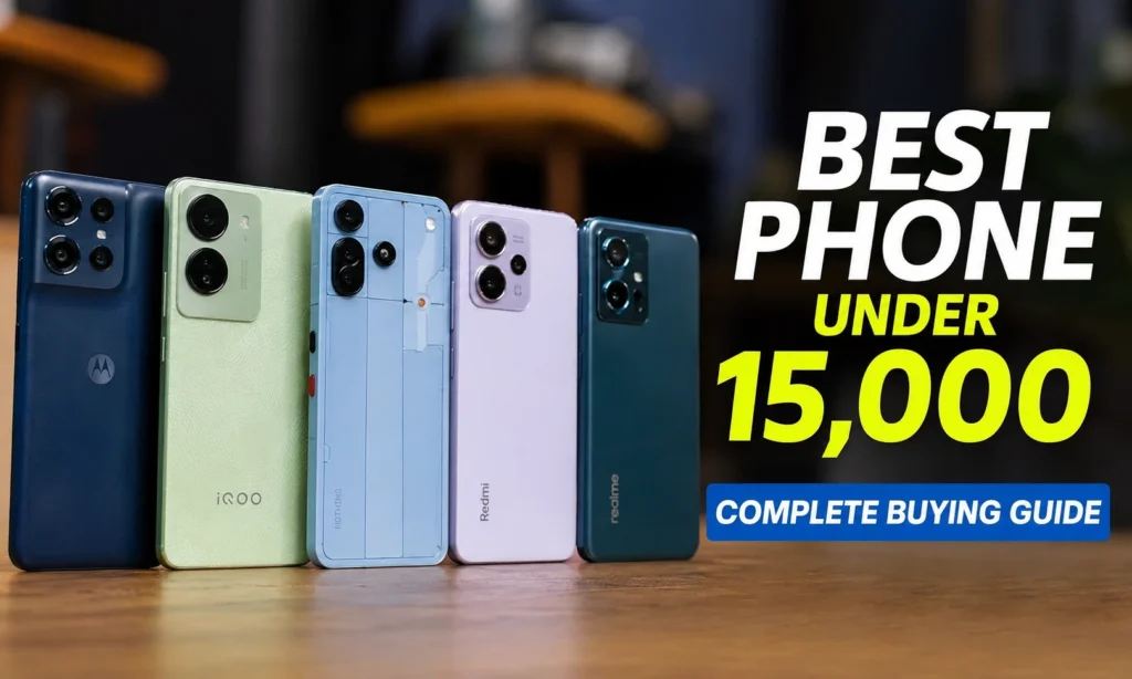 Best phone under 15000 in India 2026 including Samsung Galaxy M17 5G, iQOO Z10 Lite, Vivo T4 Lite and Motorola G35 comparison