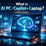 What is AI PC and Copilot+ laptop futuristic AI computer concept