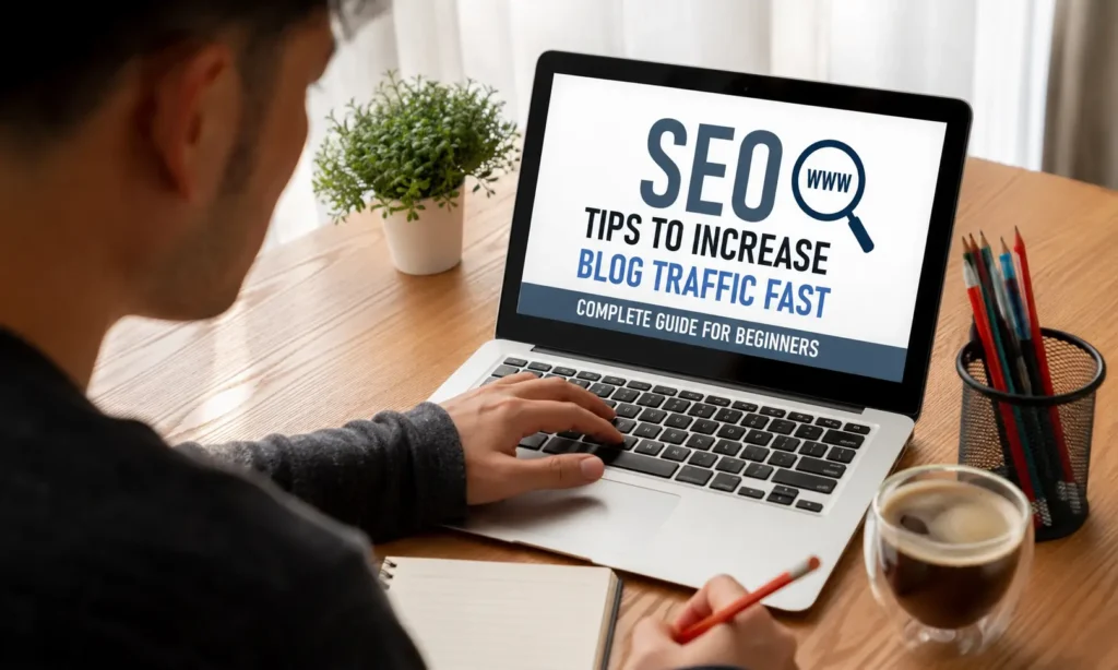 SEO tips to increase blog traffic fast with keyword research, backlinks, and content optimization strategies