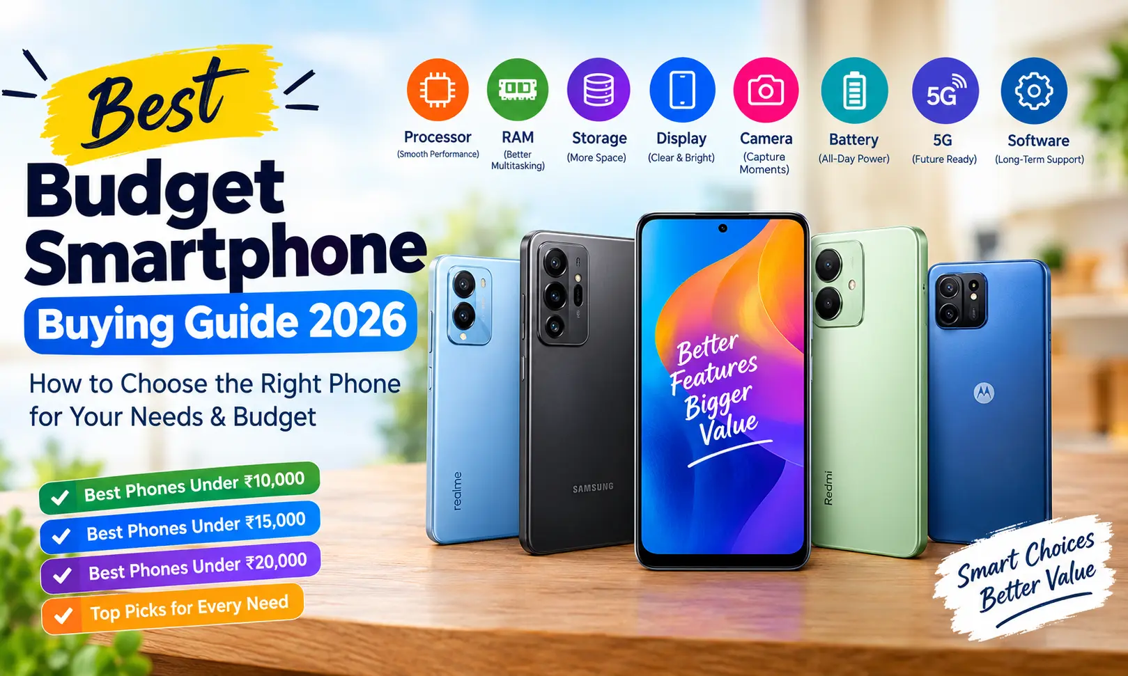 Best budget smartphone buying guide 2026