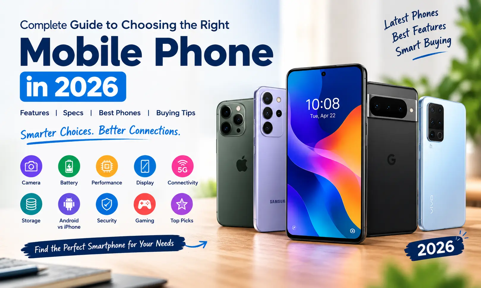Mobile Phone Guide 2026 - Best Smartphones, Features and Buying Tips