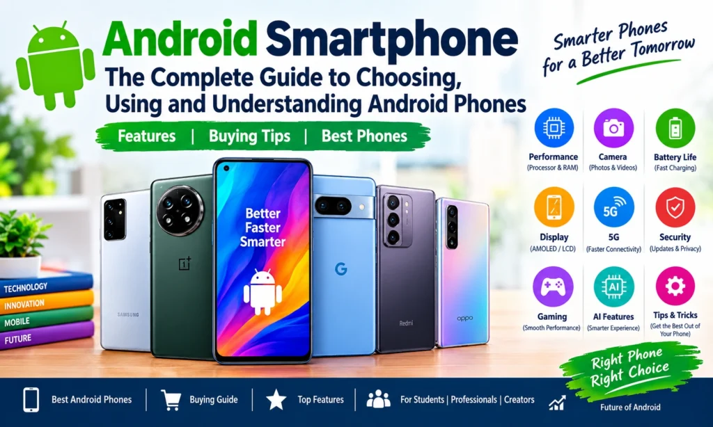 Android smartphone complete guide with features, buying tips, camera, battery, 5G and AI