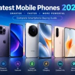 Latest mobile phones 2026 featuring AI, 5G, advanced cameras, fast charging and modern smartphone technology