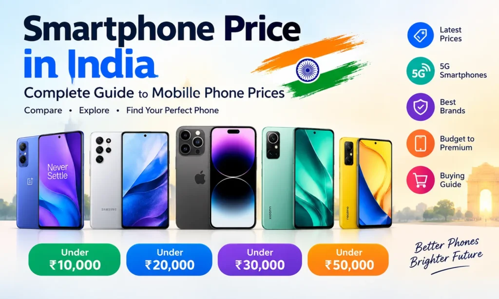 Smartphone price in India 2026 and best mobile phones by budget